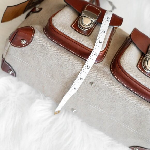 Dooney & Bourke Anniversary Signature Double Pocket Satchel Handbag - Picture 11 of 16